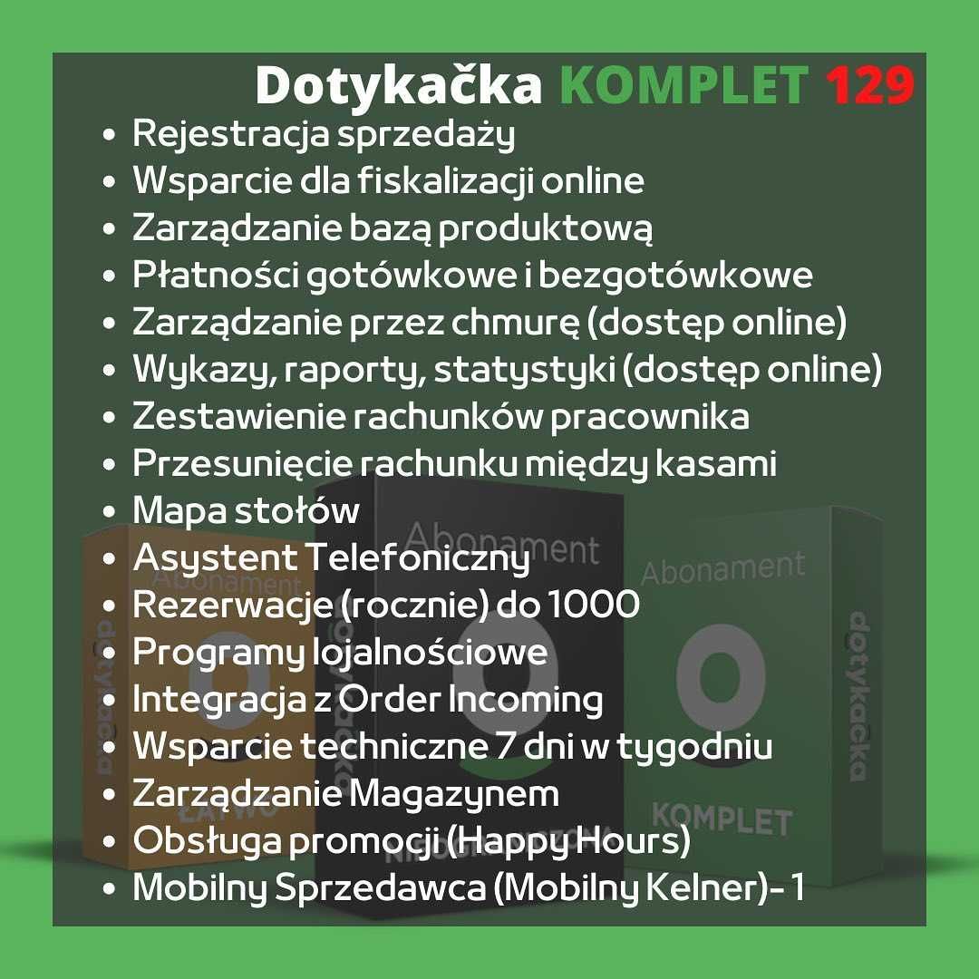 System POS Dotykacka do gastronomii