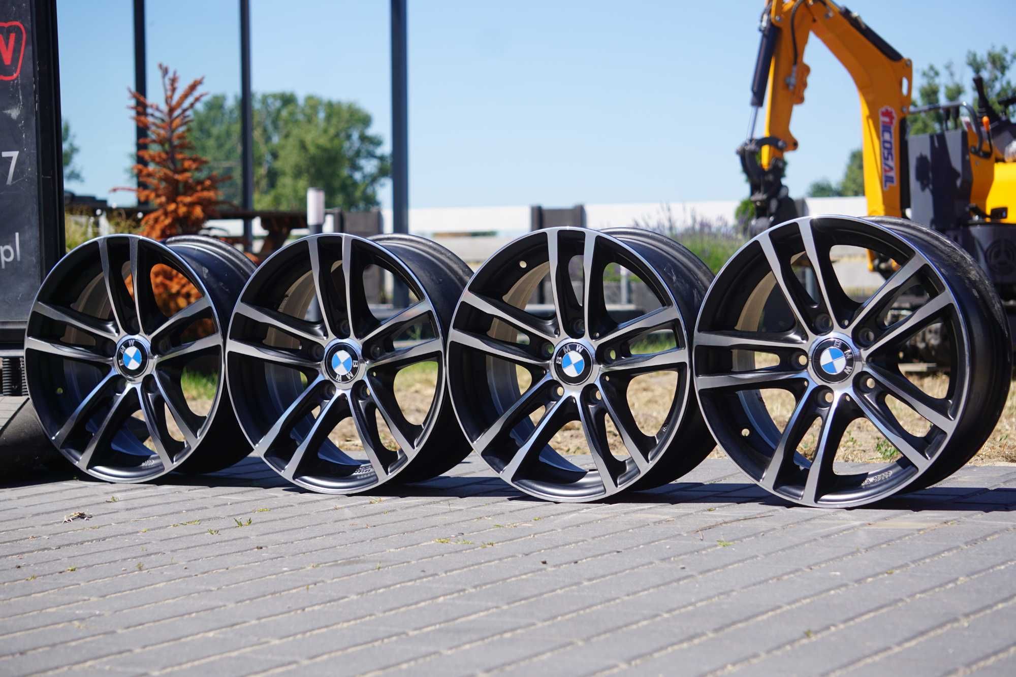 Alufelgi do BMW 5x120 7Jx16 et40 cb72,6mm czarne i front polerowany