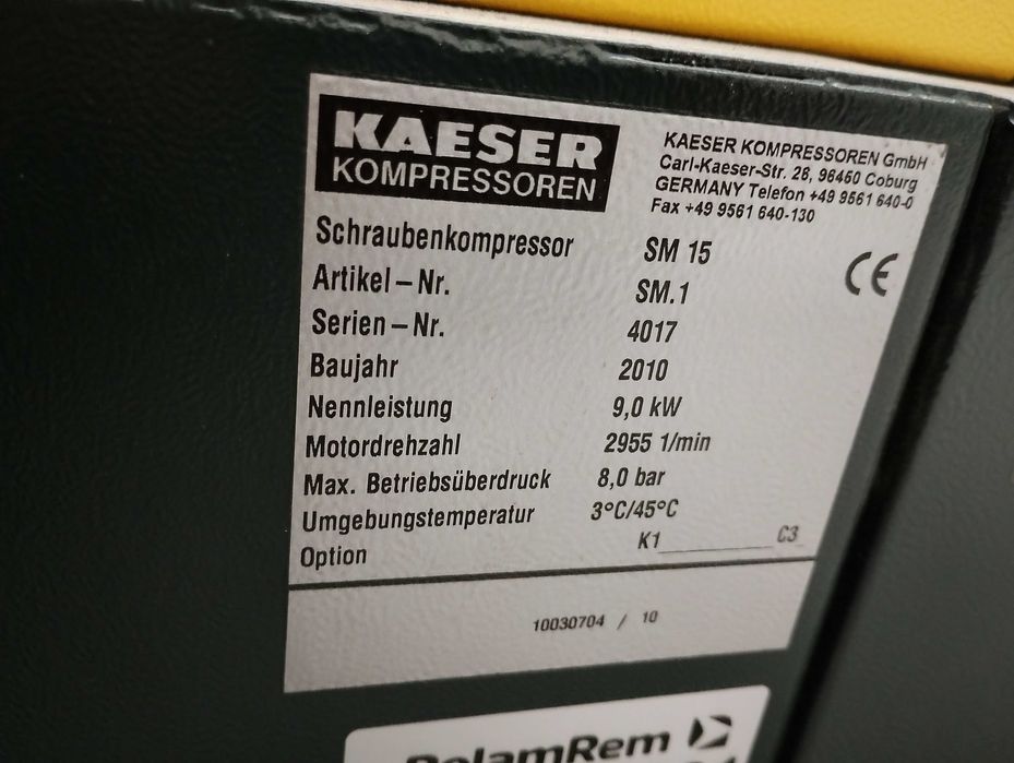 sprężarka śrubowa KAESER SM15