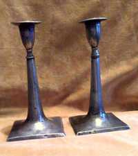 2 srebrne lichtarze z 1805 roku. Lwów świeczniki
