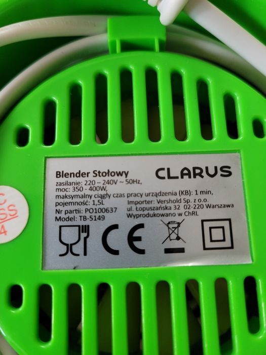 Blender kielichowy firmy Clarus