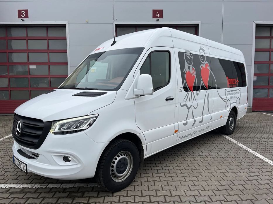 Mercedes-Benz Sprinter pierwszy właściciel, 9 osób, bezwypadkowy, zabudowa CMS, IDEALNY stan