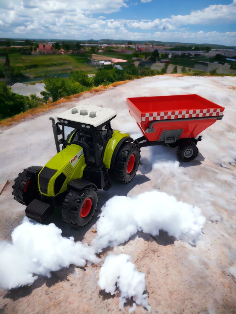 Zestaw Farmera Ciągnik Traktor Maszyny Rolnicze