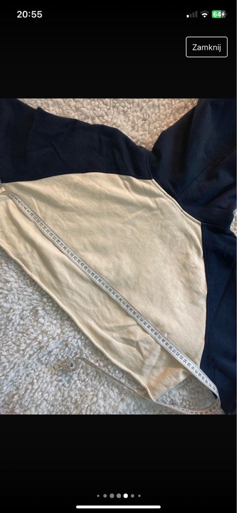 Bluza z kapturem o krótszym kroji z napisem Yale Zara r.M
