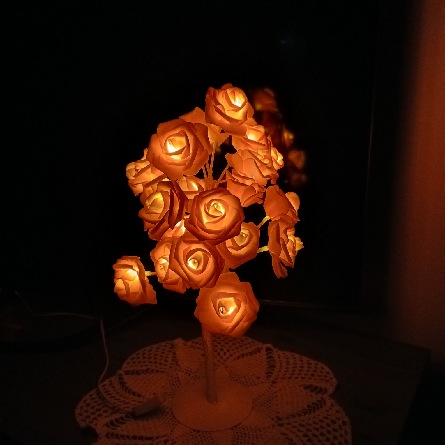 Lampka roze ozdobna