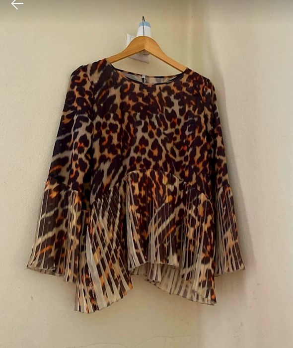 Blusa Sahoco Nova em tons de tigresa lindíssima