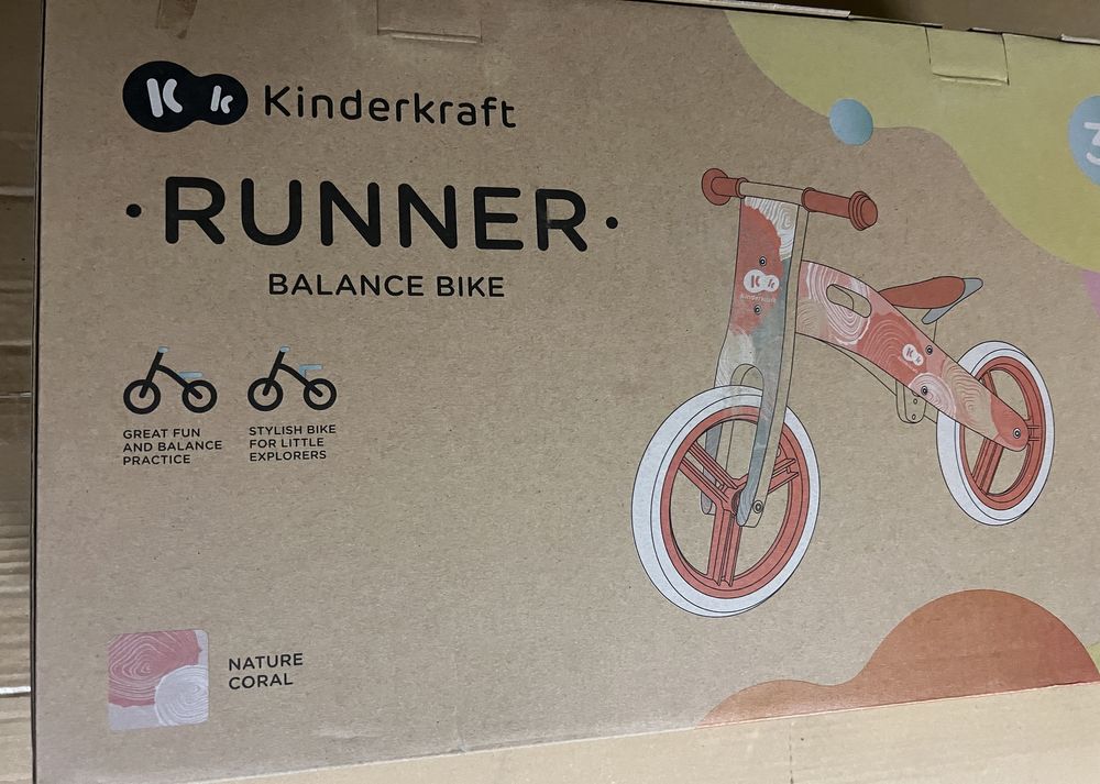Kinderkraft rowerek biegowy koralowy