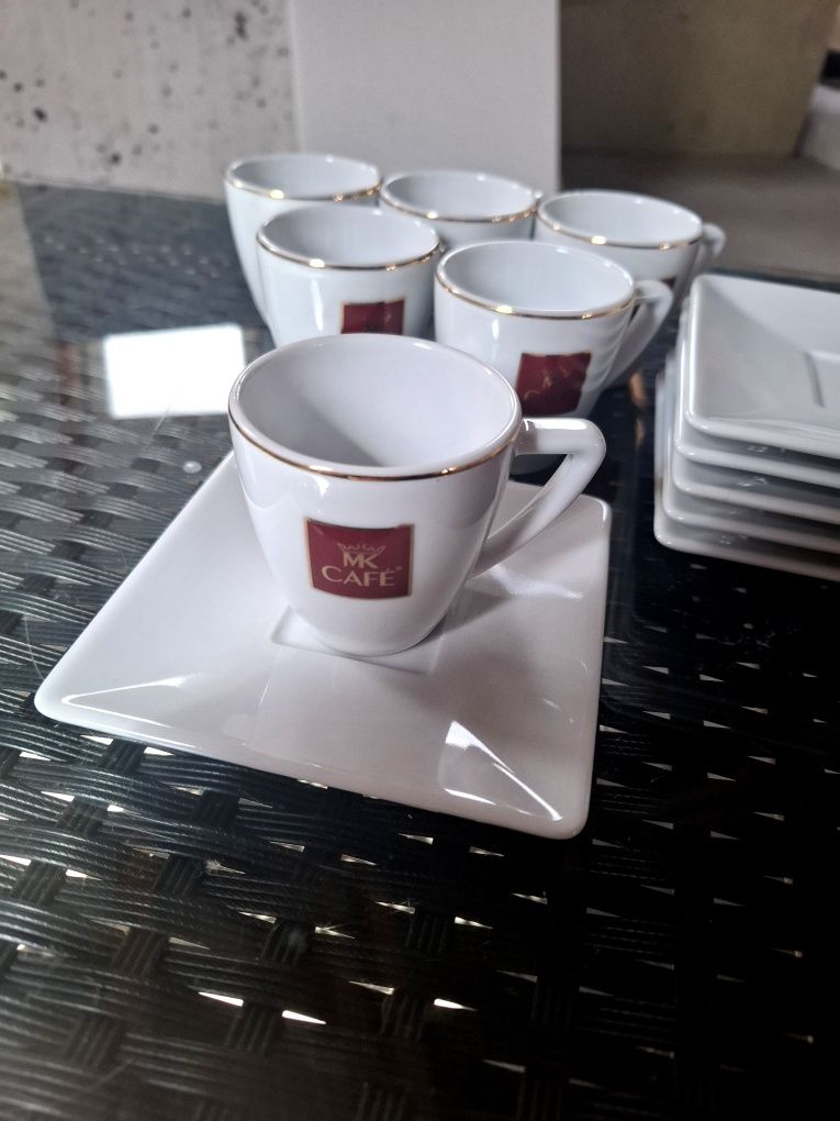 Zestaw do espresso Mk Cafe filiżanka podstawek 6sztuk