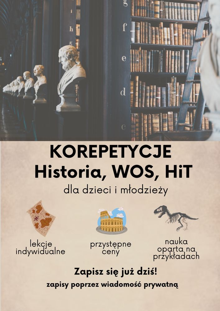 Korepetycje historia, WOS/HiT - OSTATNIE miejsca