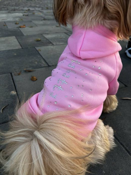 handmade одяг для собак, кофта светр для собаки зі стразами