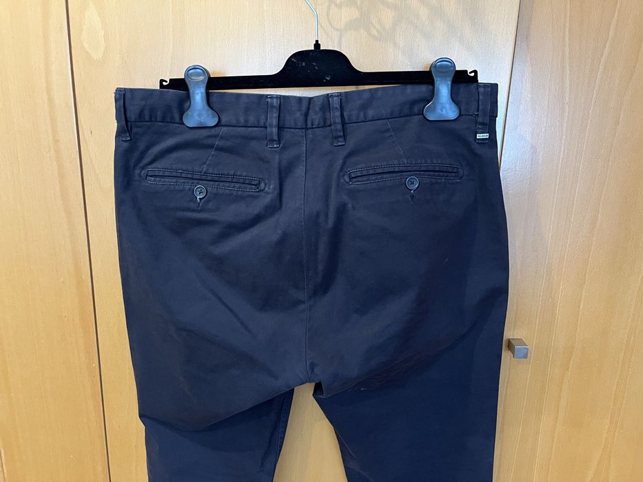 Calças azul marinho Pull & Bear Chino