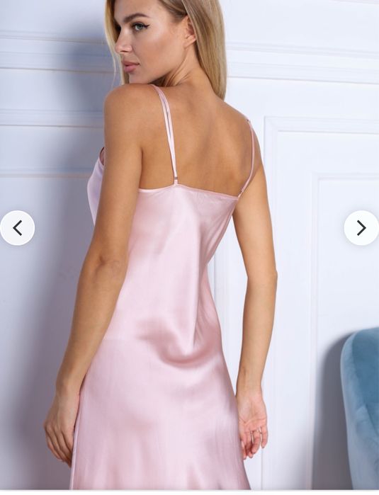 Шелковое платье комбинация