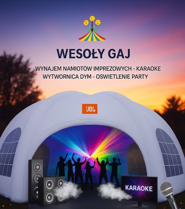 Wesoły Gaj - wynajem namiotów i sprzętu imprezowego