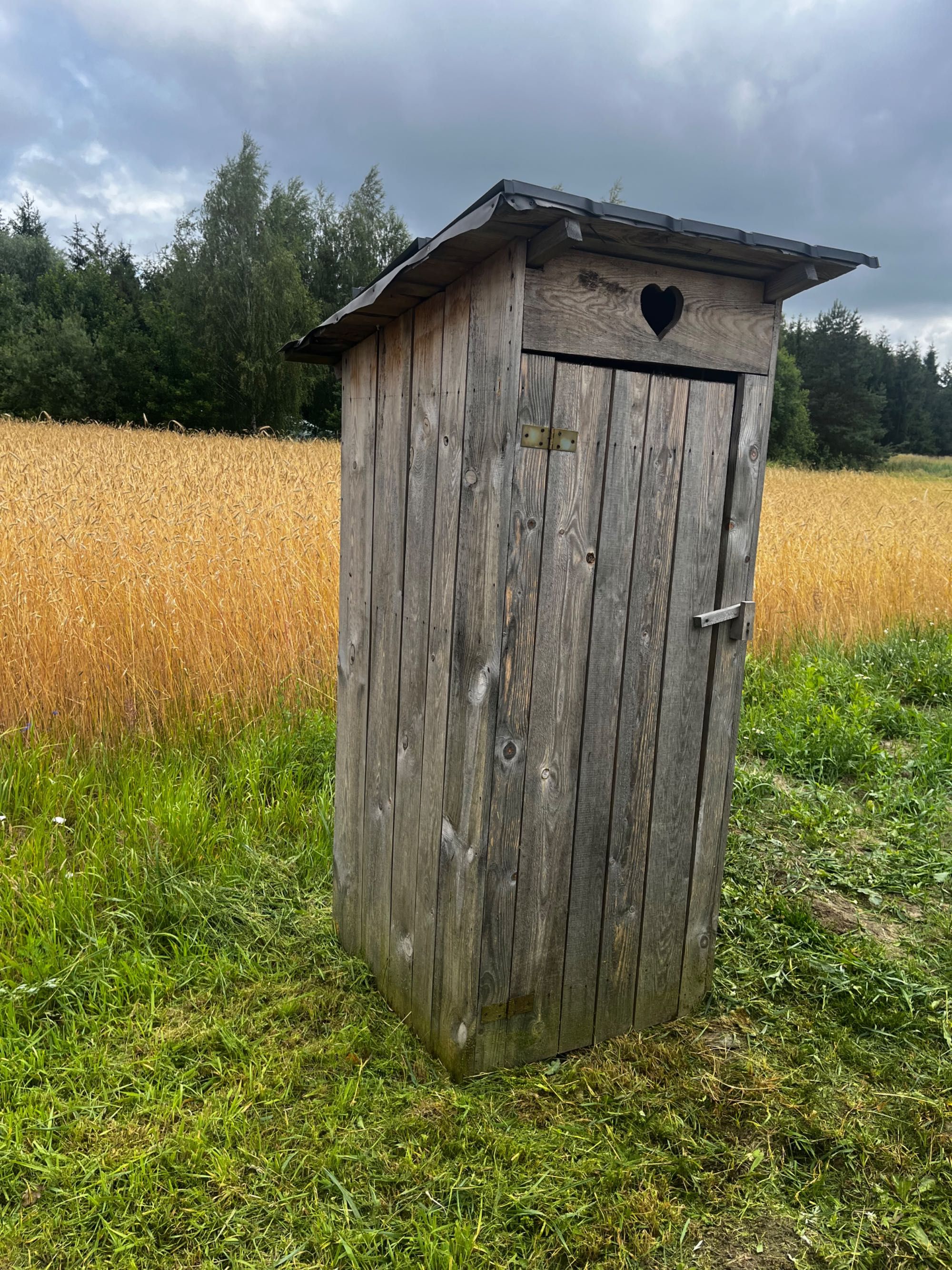WC drewniany toaleta