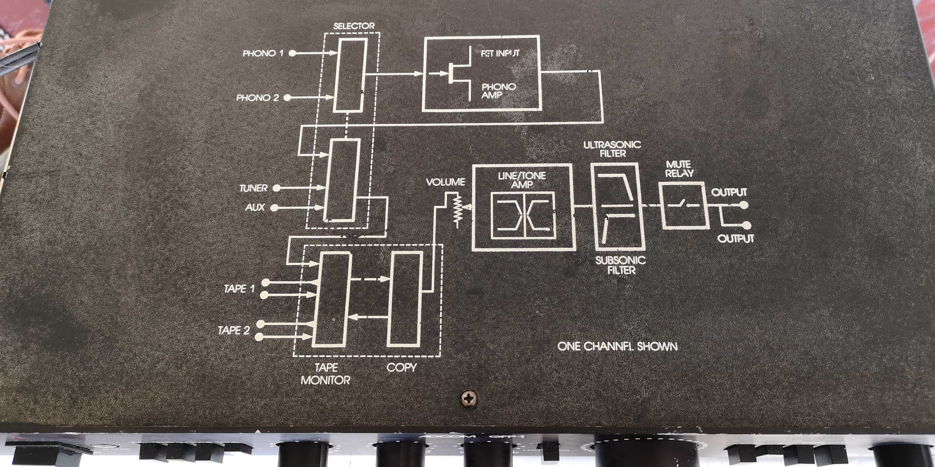 Vintage Adcom GFP-1 pre-amplificador estéreo