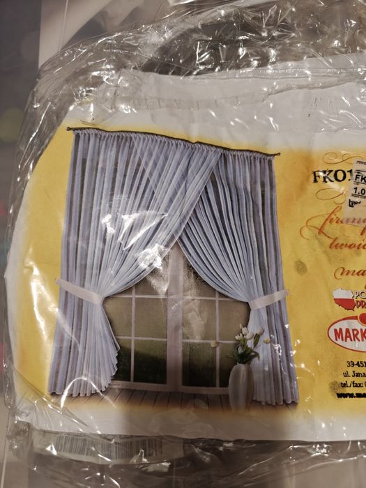 Firana nowoczesna do salonu sypialni 400x250 cm