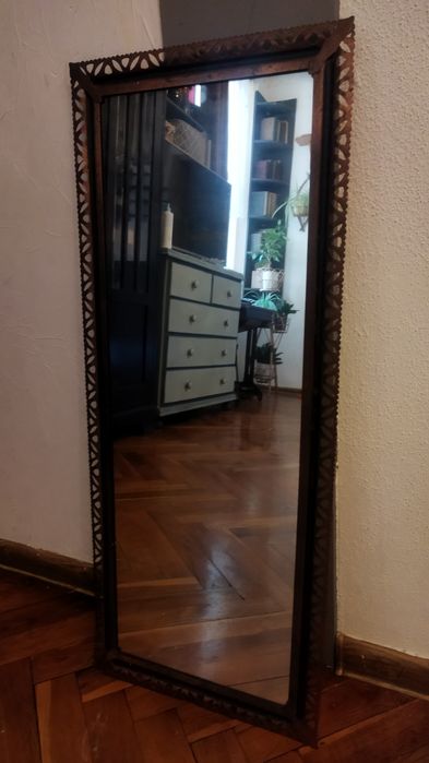 Lustro rama metalowa PRL