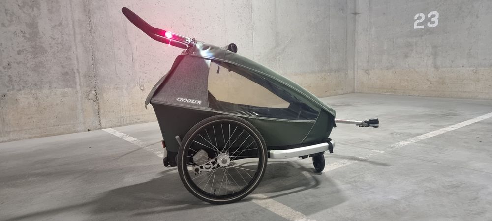 Rewelacyjna przyczepka rowerowa Croozer Vaaya 2 jungle (2 os) stan bdb