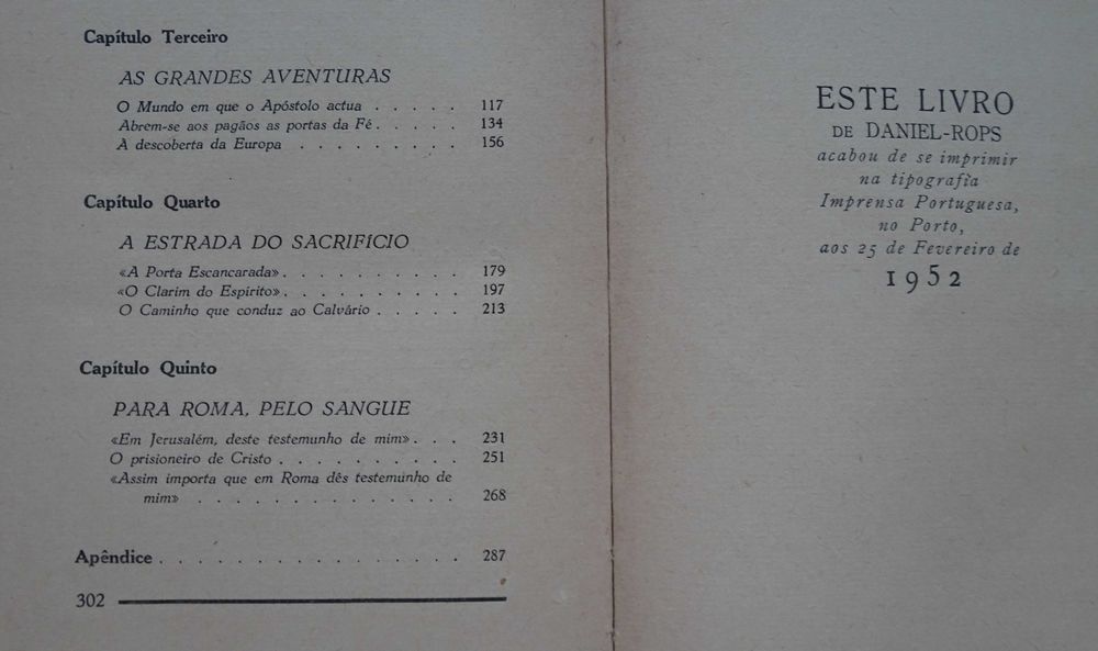 São Paulo Conquistador de Cristo de Daniel-Rops - 1º Edição 1952