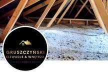 Ocieplanie poddasza strop wiązar celuloza λ 0,037 izolacje wdmuchiwane