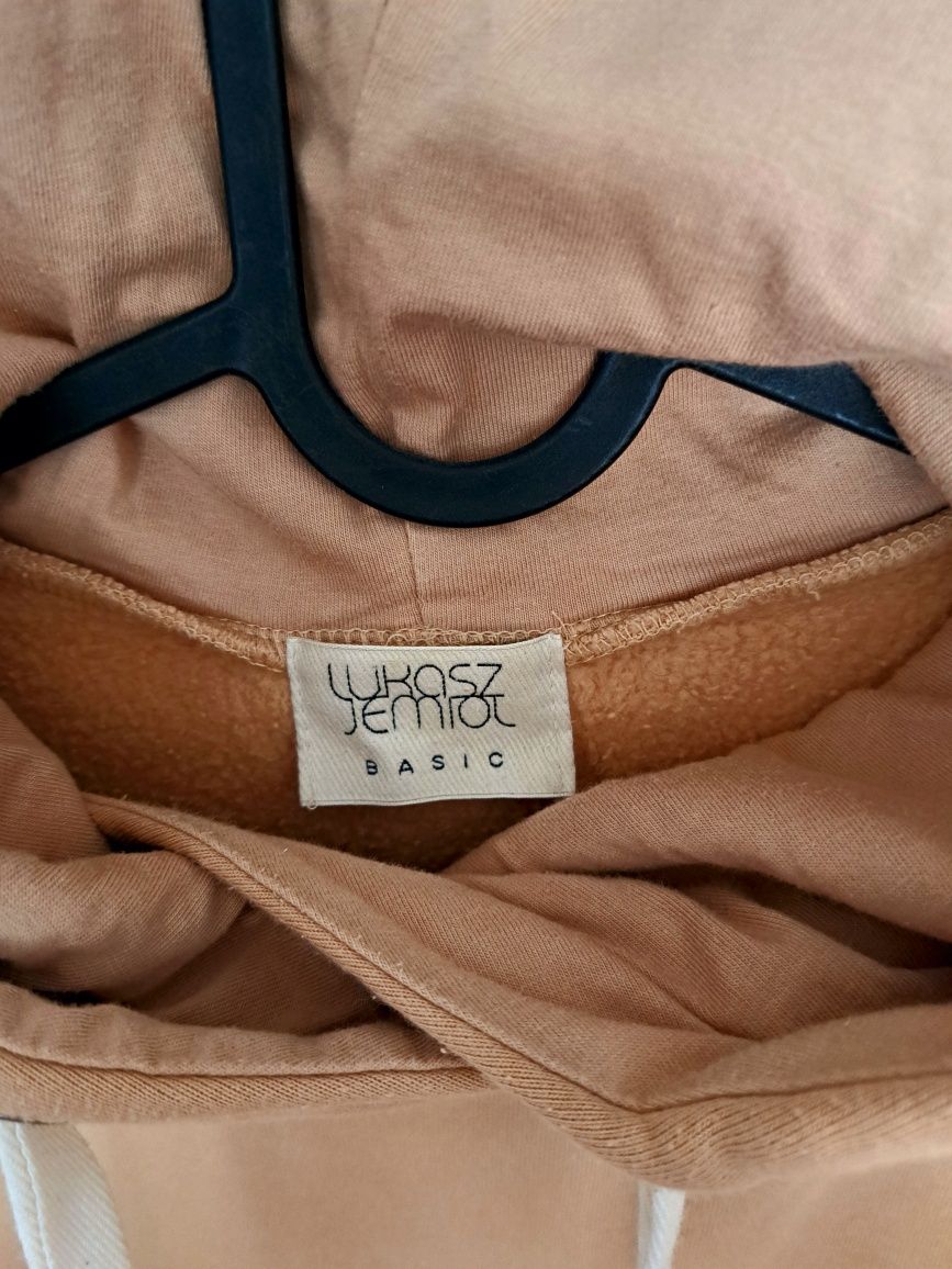 Łukasz Jemioł sukienka bluza kaptur beż  rozm M/ L