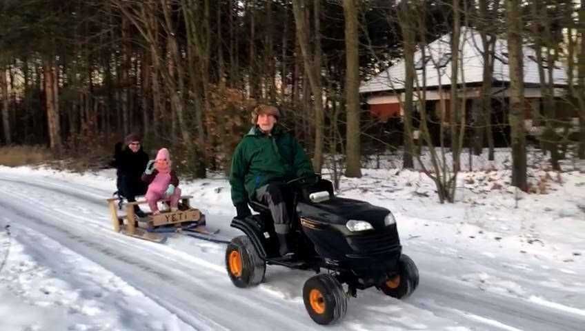 Łańcuchy śniegowe traktorek kosiarka
