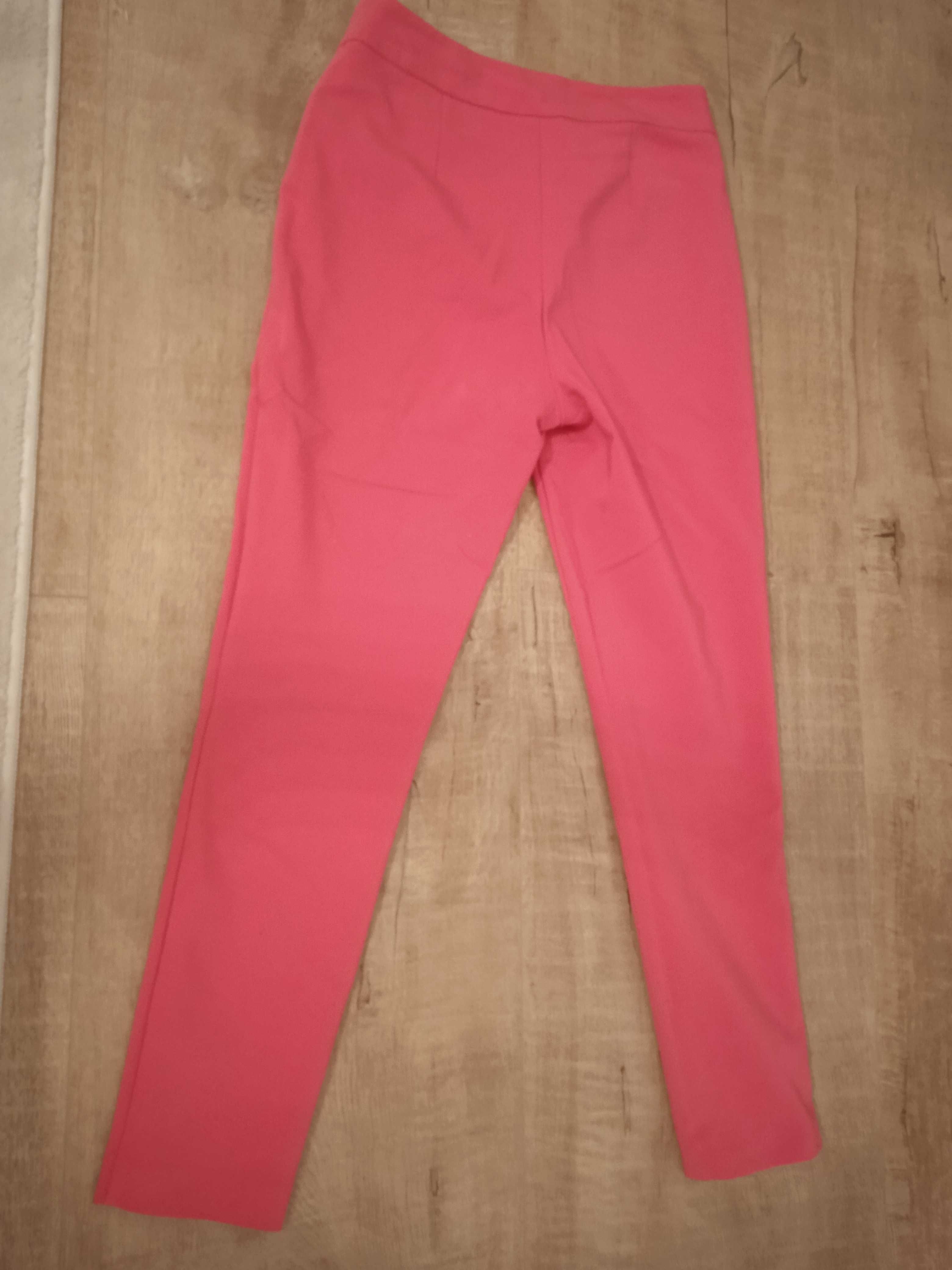 Różowe spodnie Orsay 7/8 srebrne przeszycie