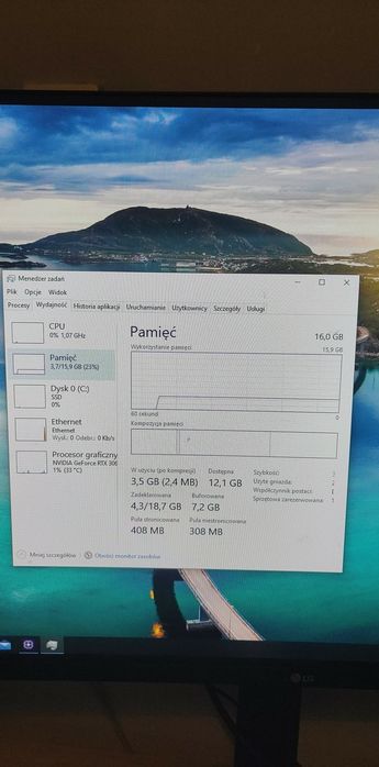 pc i7 11700k rtx3060 1tb ssd 16gb ram komputer