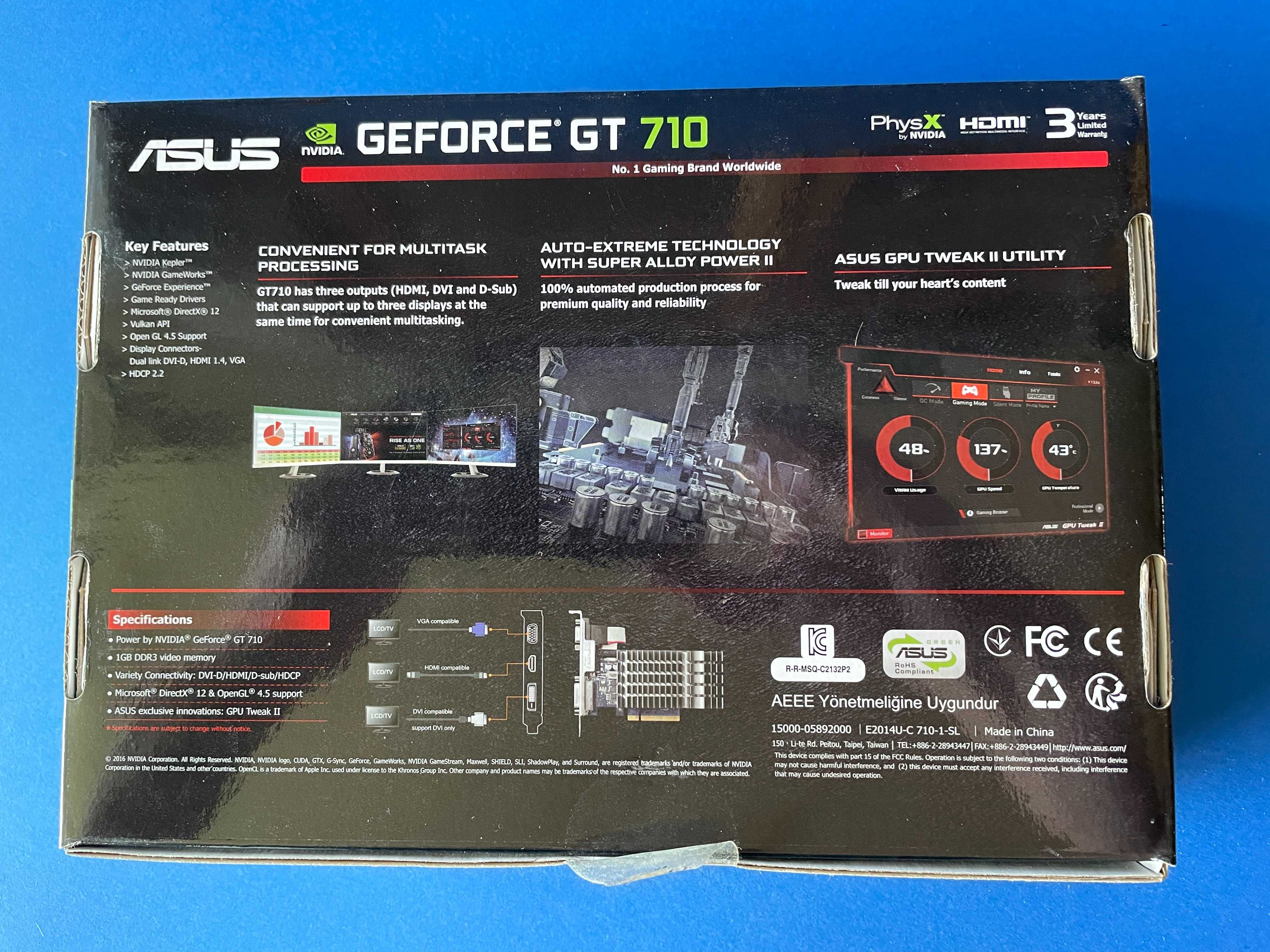 Placa Gráfica NVidia GeForce GT 710 1 GB