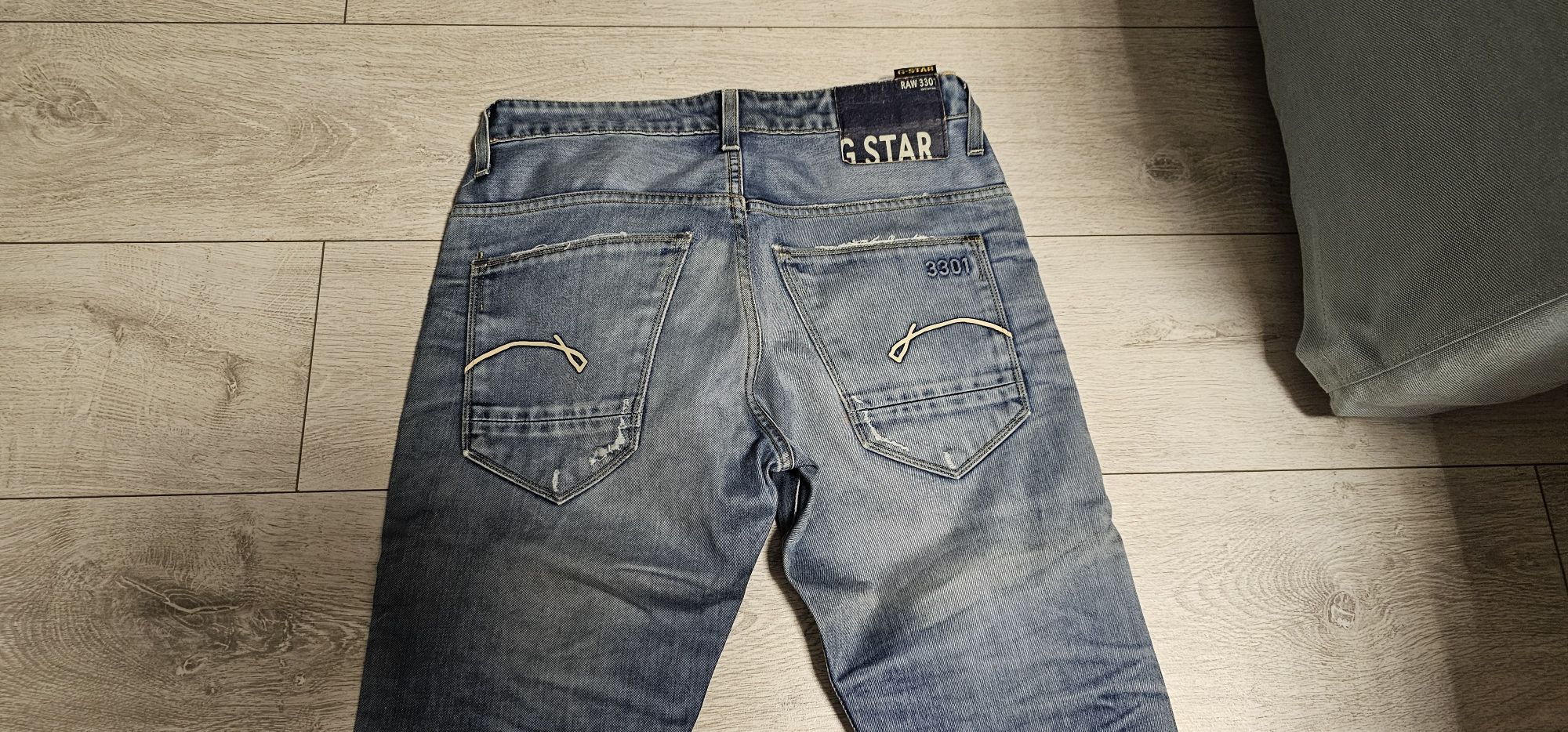 G STAR RAW 3301 męskie dżinsowe spodnie W30 L34 stan na foto