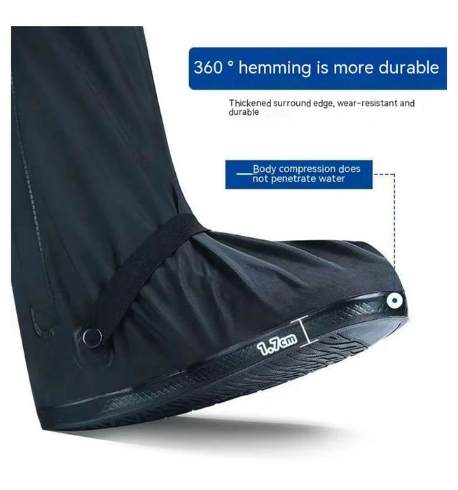 Многоразовые защитные бахилы на обувь от дождя и грязи  AND140