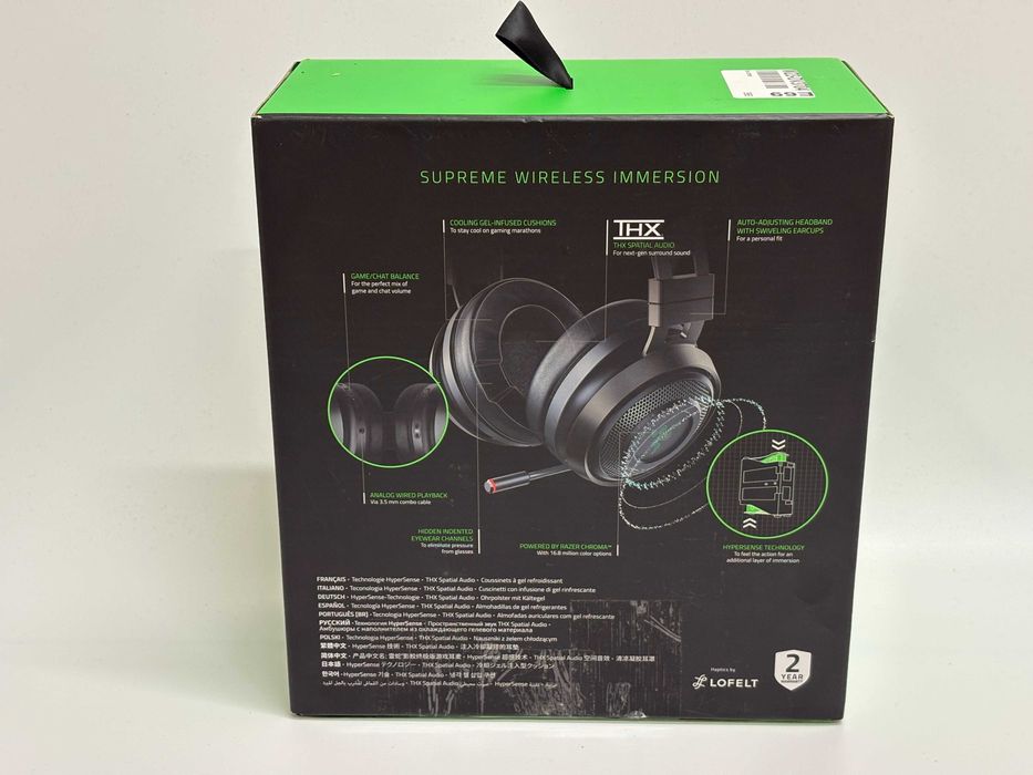 Razer Nari Ultimate Wireless – Słuchawki Gamingowe z Haptic Feedback
