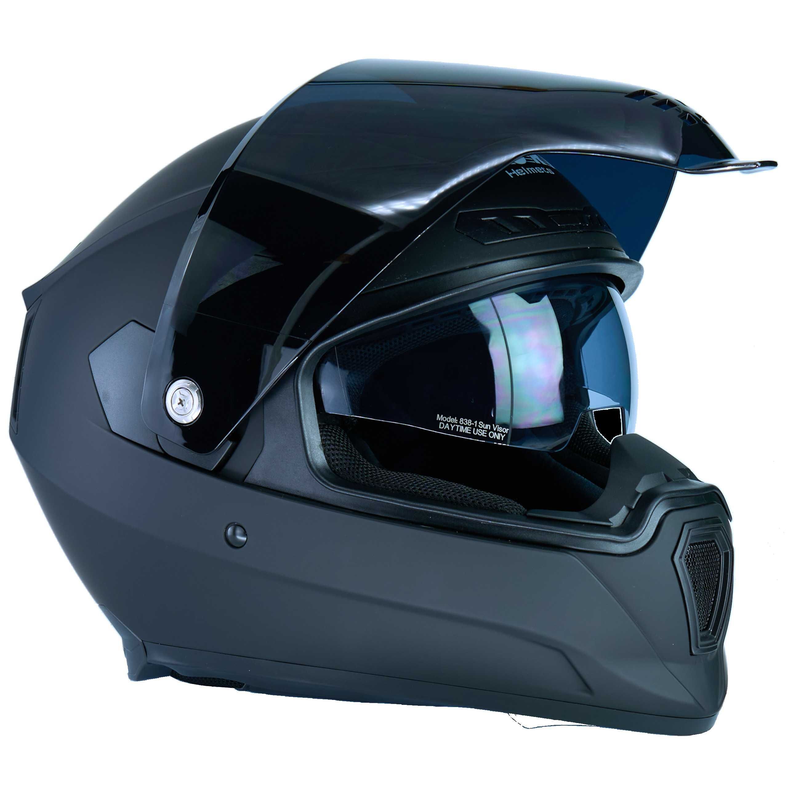 Kask Horn H838 z Czarną Szybą Gratis Interkom-Ready ECE 22-06