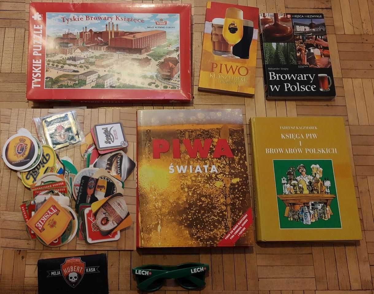 Wielka kolekcja birofila etykiety piwne z PRL-u +kapsle liczne gratisy