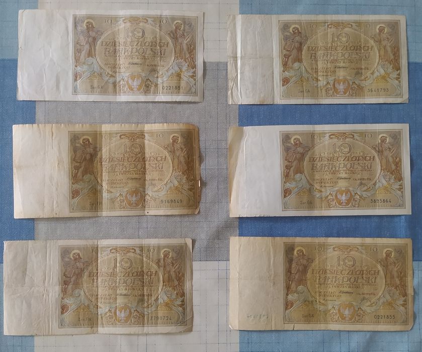 Banknoty 10 zł rok 1929