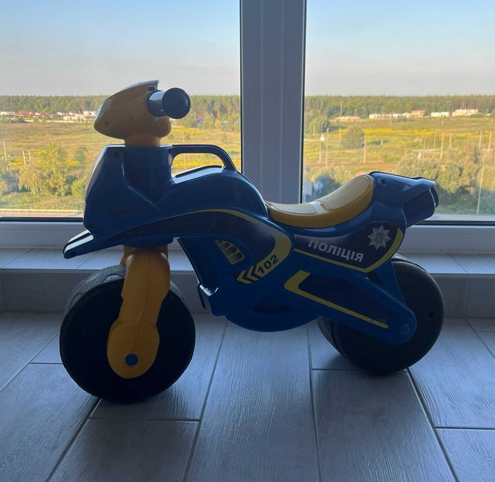 Мотоцикл Байк Поліція  дитячий синій