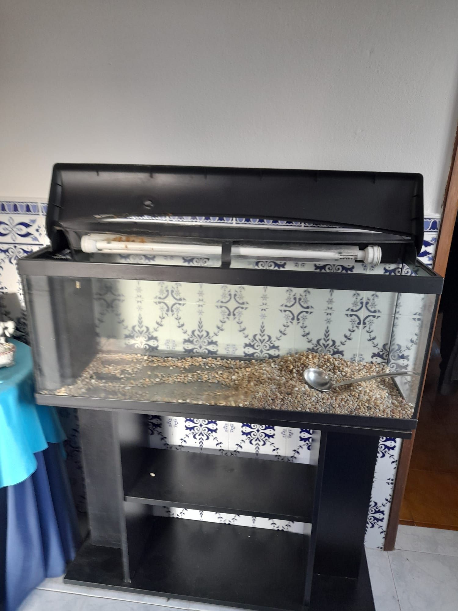 Colchão viscoelástico casal+aquário 100 litros