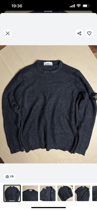 Вязаный свитер Stone Island оригинал винтаж размер L