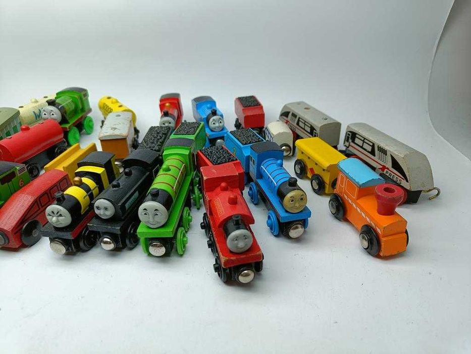 Drewniane Pociągi wagony parowozy Tomek i Przyjaciele na mages 159 zł