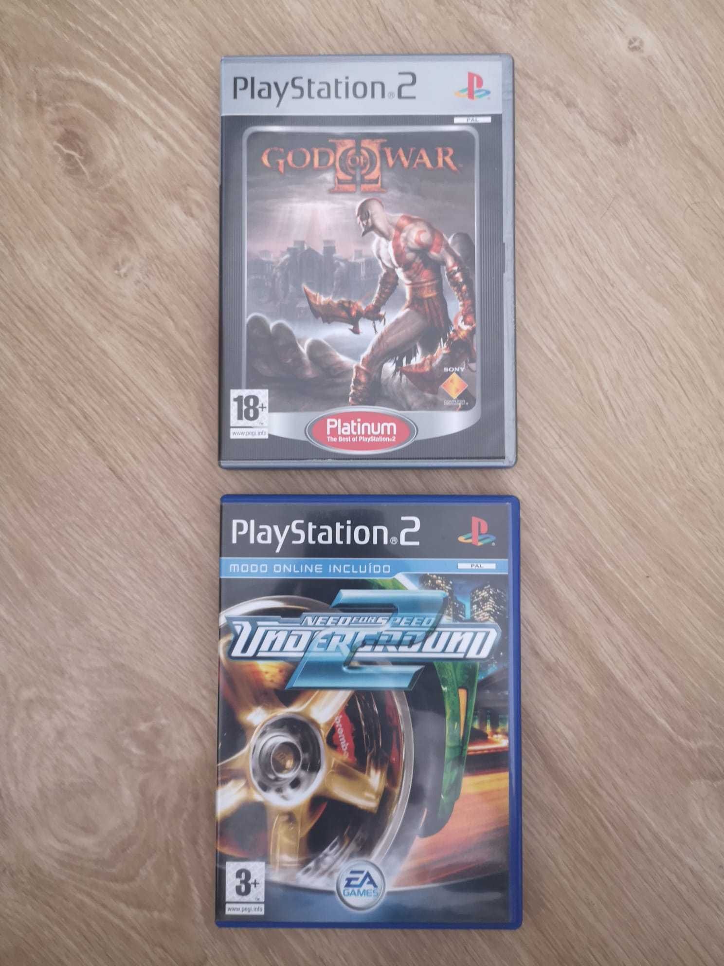 God of War 2 + Need for Speed Underground 2 para PS2