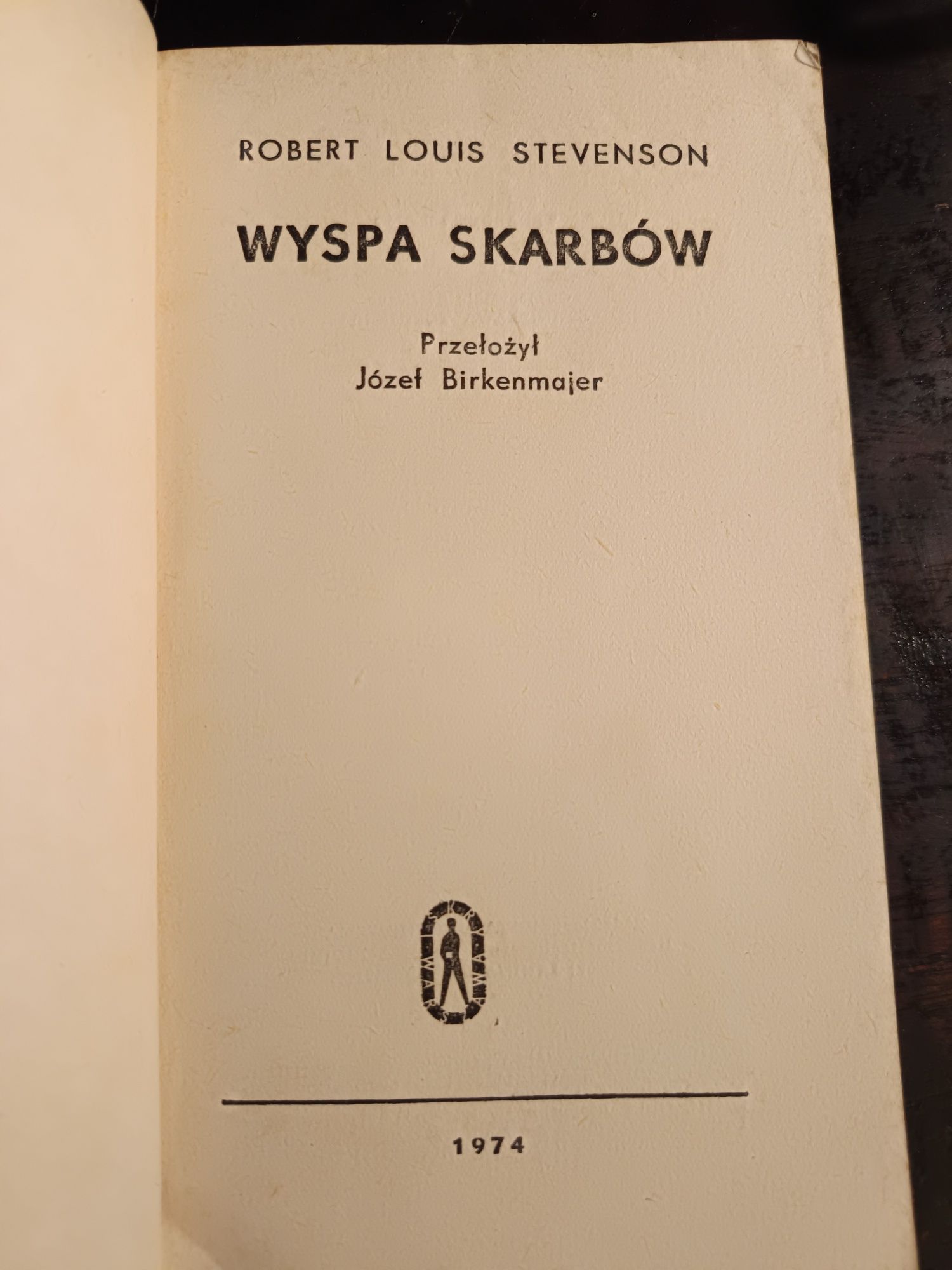 Wyspa skarbów - Robert Louis Stevenson, książka, rok 1974