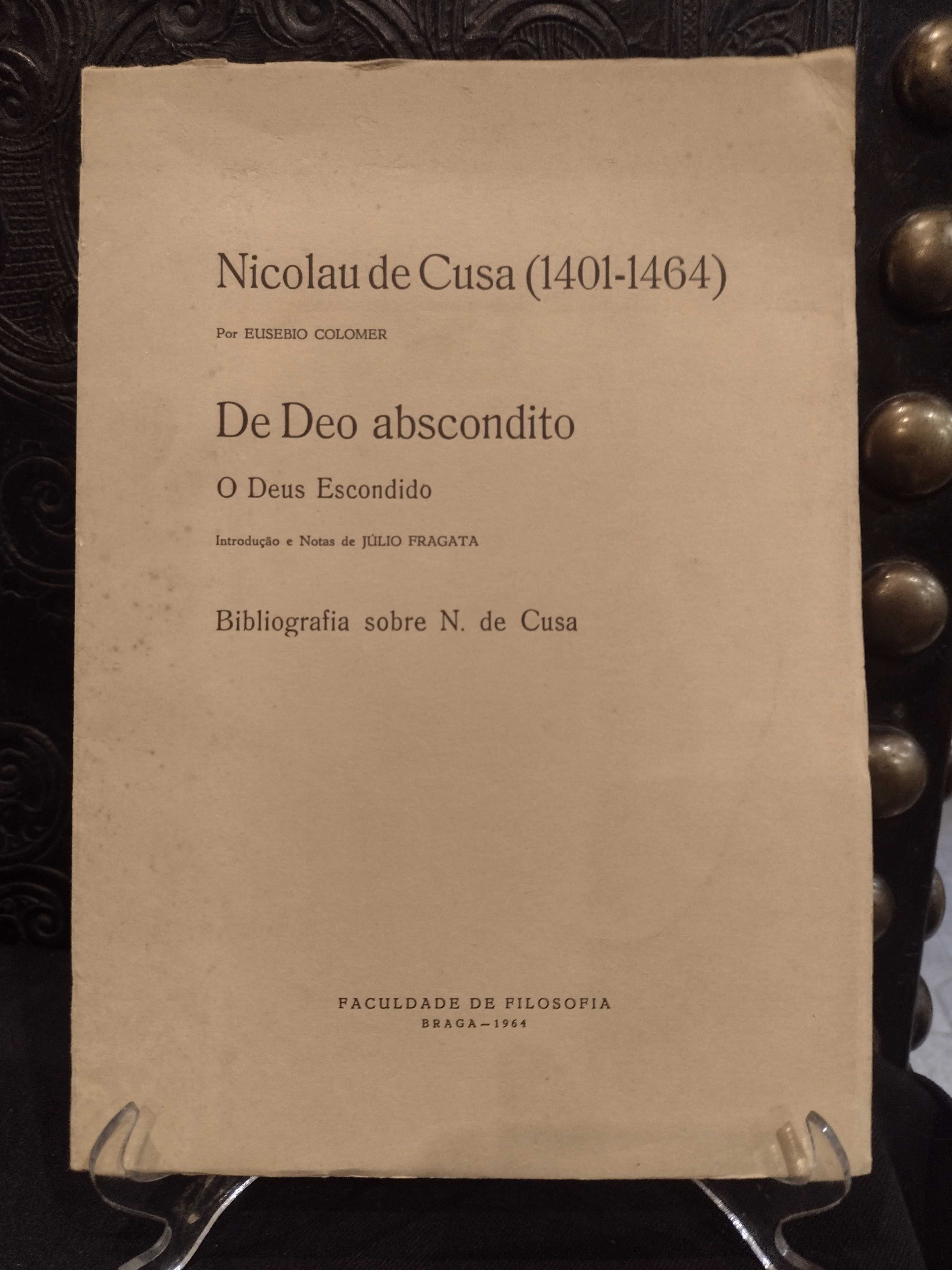 Bibliografia Nicolau de Cusa (1401/1464) Eusebio Colomer