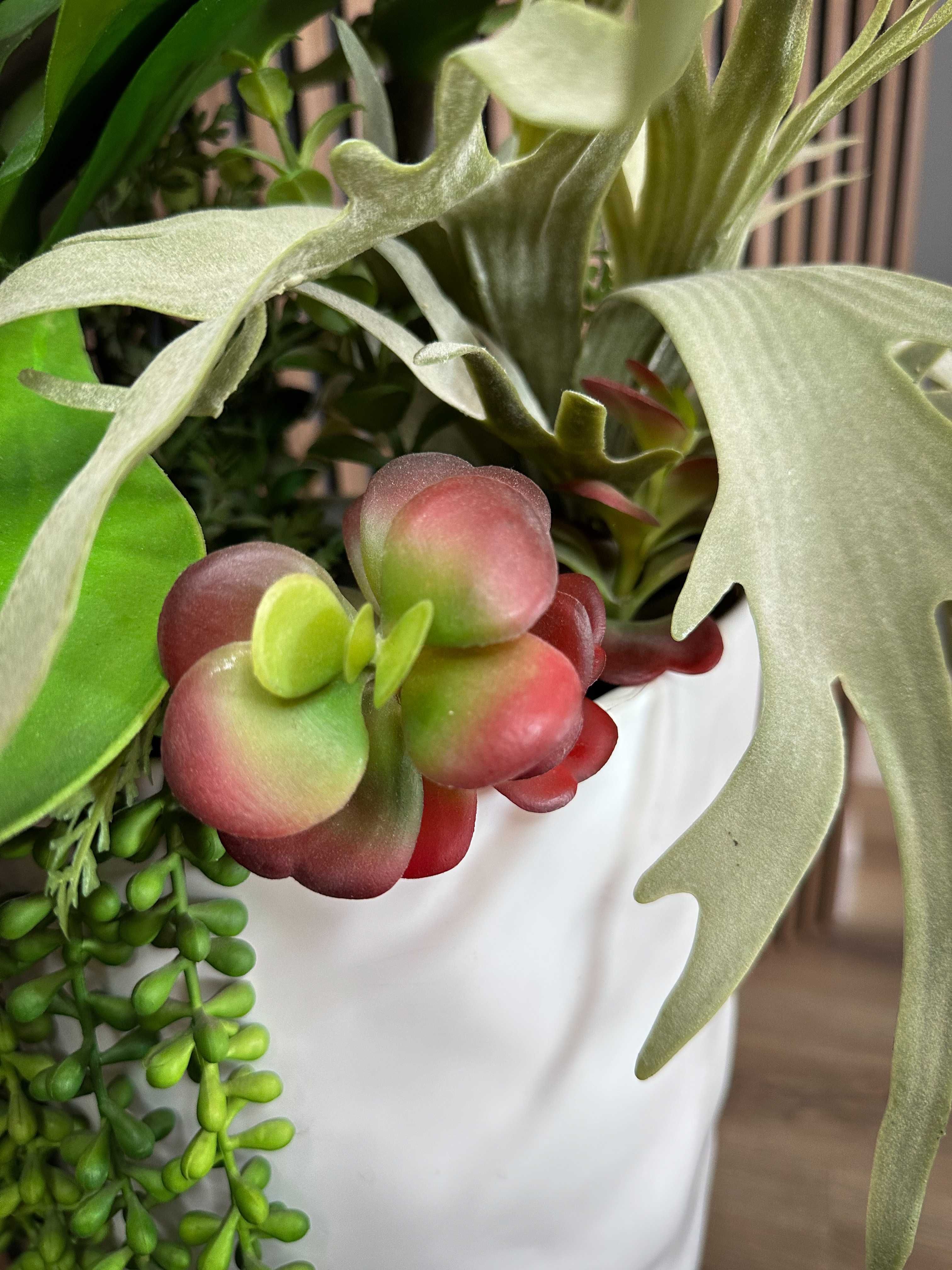 Sztuczne Sukulenty Echeweria Aloes Wysoka Jakość 90 cm