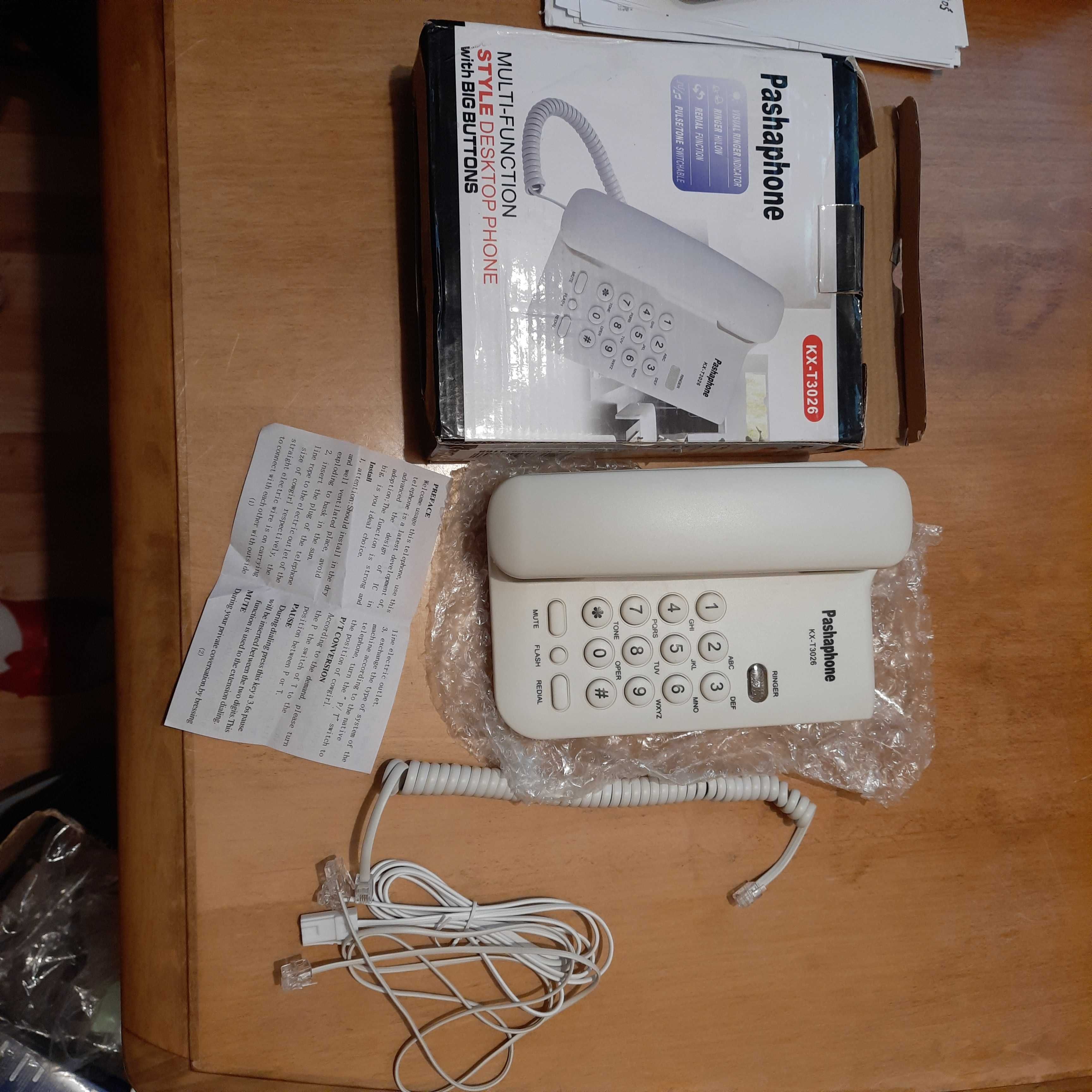 Telefon stacjonarny przewodowy KX-T3026 BIAŁY