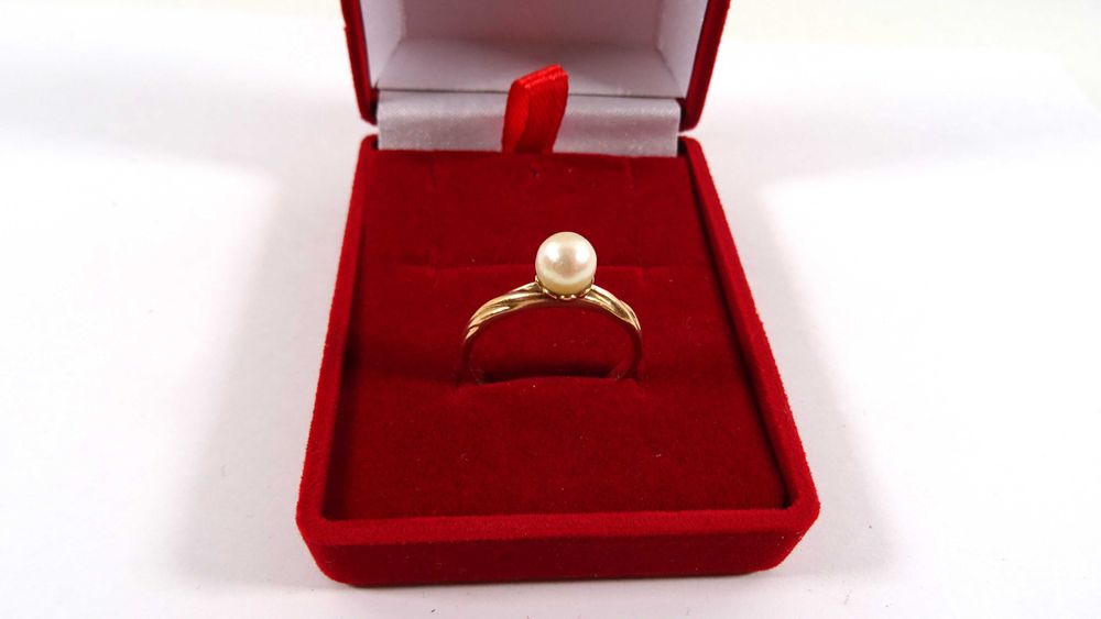 Dostojny ZŁOTY PIERŚCIONEK PRÓBA 585 R24 Loombard Lubawa Lombard