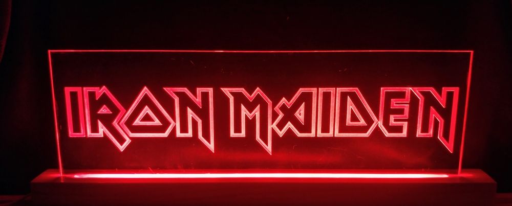Led Iron Maiden 32x12cm