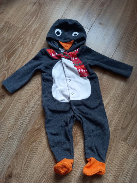 Pajac kombinezon pingwin- rozmiar 68/74