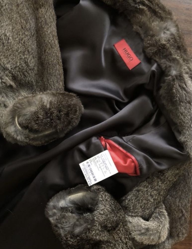 HUGO BOSS - Futro naturalne - królik