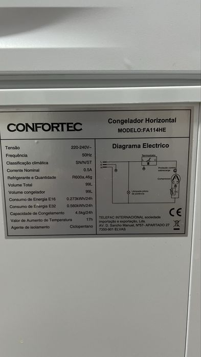 Arca congeladora Confortec