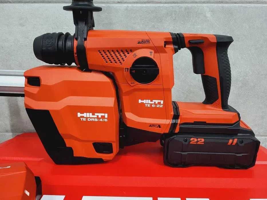 Młotowiertarka Hilti TE 6-22 Odkurzacz Hilti TE DRS 4/6 8Ah Nuron
